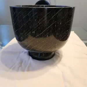 Florenza Champagne Bowl, Green Marble Champagne bowl green marble display picture 1